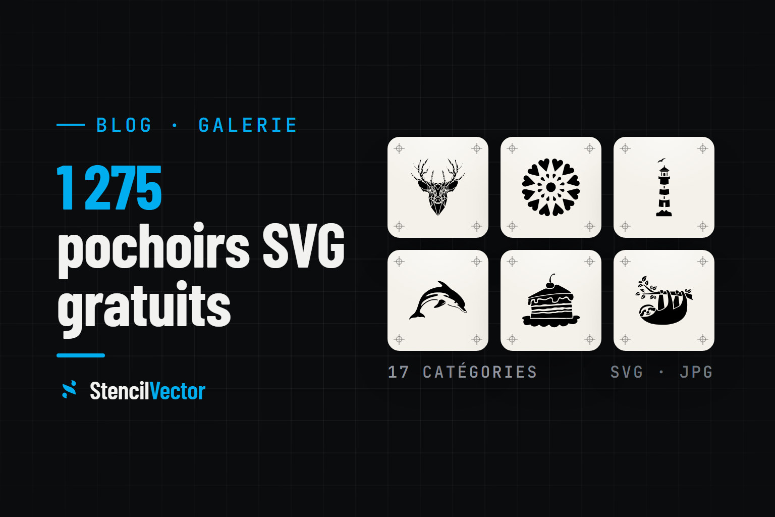 Pochoirs SVG gratuits : plus de 1275 designs prêts à télécharger
