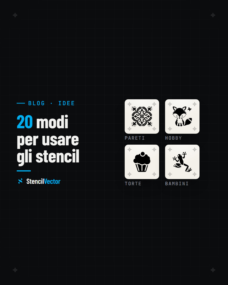 20 modi brillanti per usare gli stencil