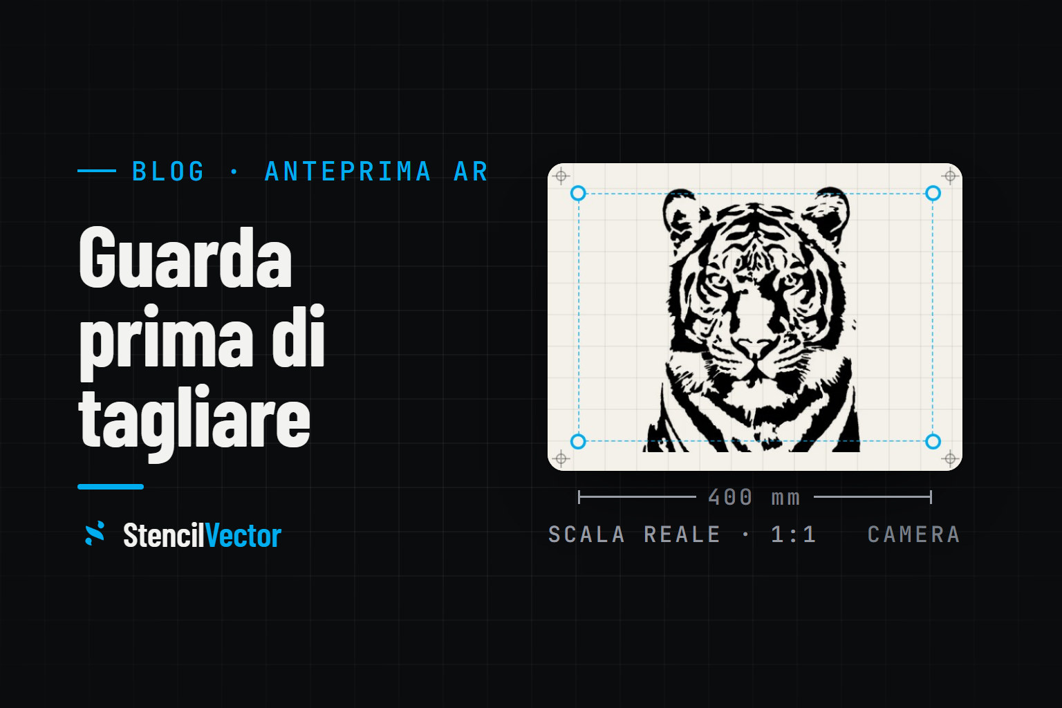 Anteprima stencil in Realtà Aumentata: guarda prima di tagliare