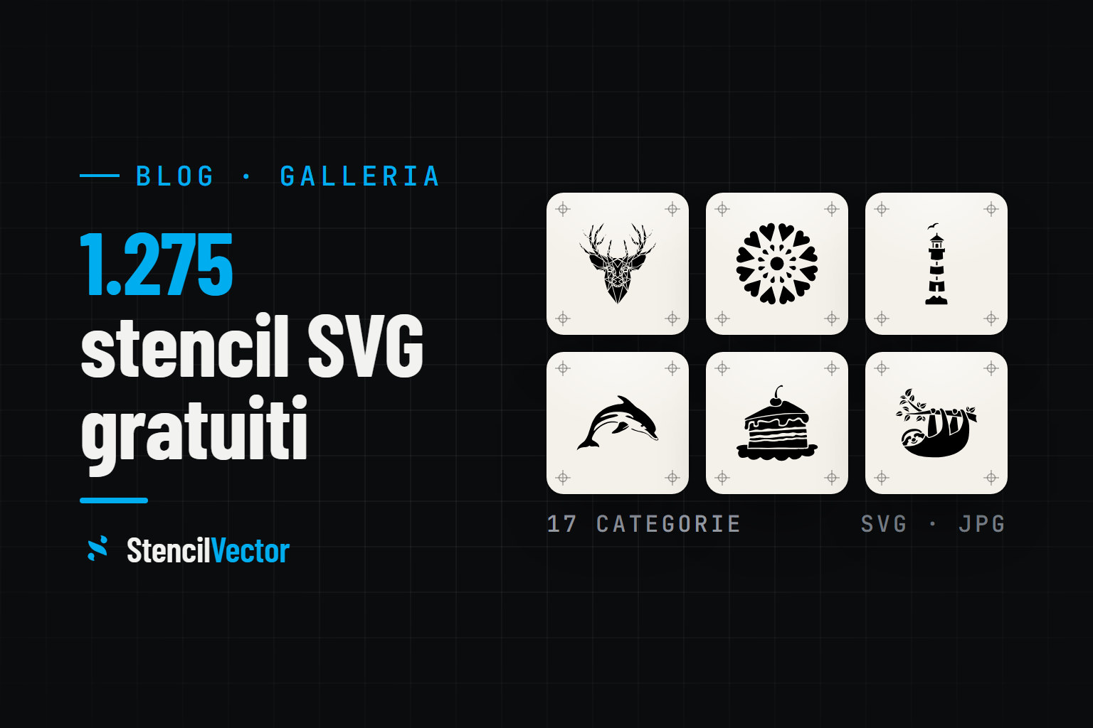 Stencil SVG gratuiti: oltre 1275 design pronti da scaricare