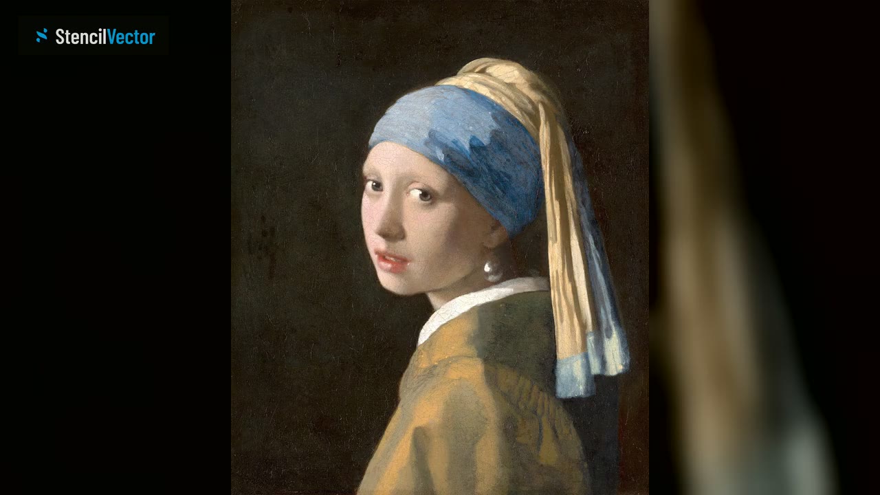 Video: a painting becomes a vector stencil with bridges, laser cut and spray painted